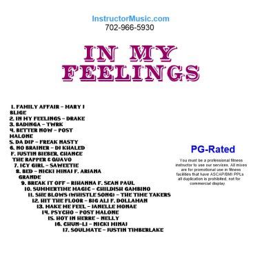 In My Feelings - Instructor Music | Workout Music | Exercise Music