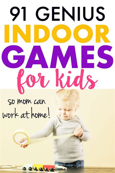 91 Indoor Games for Kids (So Mom Can Work from Home) - Twins Mommy