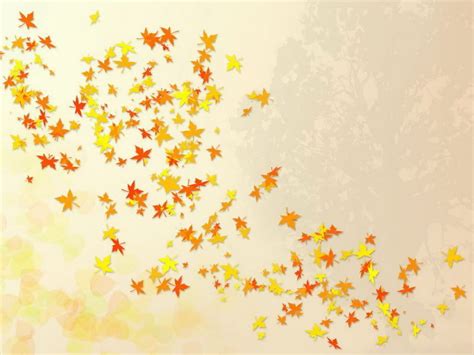 Fall Leaves Background | Falling leaves nature template Backgrounds for ...