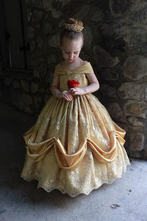 Belleza y la bestia Belle oro amarillo ballgown / niño | Etsy Belle ...