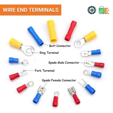 Different types of crimp terminals and their names. #HNHCart HatchNHack | Electrical wiring ...