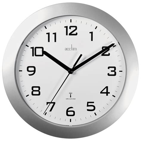 Acctim Peron Radio Controlled Wall Clock Silver *AWAITING STOCK* – timeframed clocks