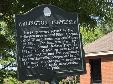 Arlington, Tennessee Historical Marker