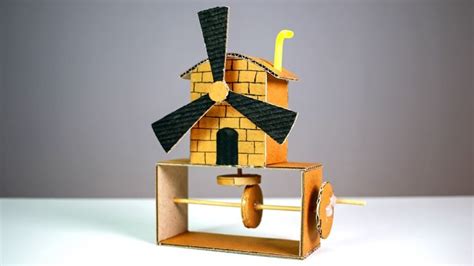 How to Make a Automata Toy From Cardboard - YouTube | Diy mechanical ...