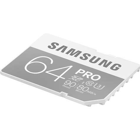 Samsung 64GB PRO UHS-I SDXC U3 Memory Card (Class 10)