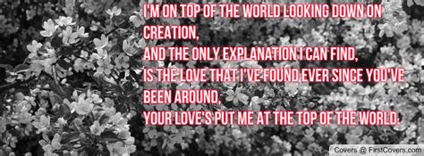 Im On Top Of The World Quotes. QuotesGram