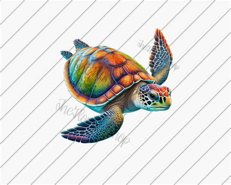 Sea Turtle Png Clip Art Png Ocean Lover Turtle Png Summer - Etsy Australia