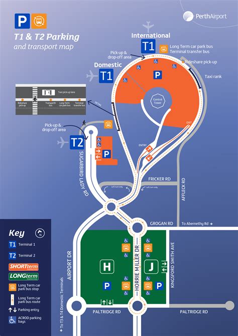 Perth International Airport Map