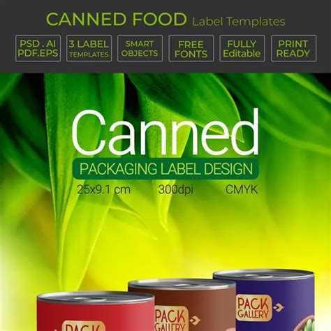 Canned Food Label Design - packgallery