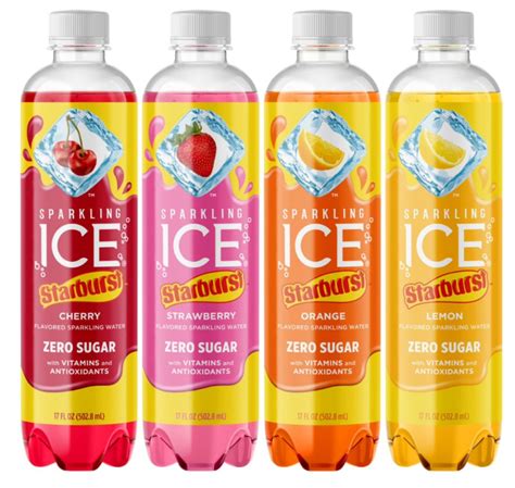 Sparkling Ice X Starburst New Collab Zero Sugar Beverage