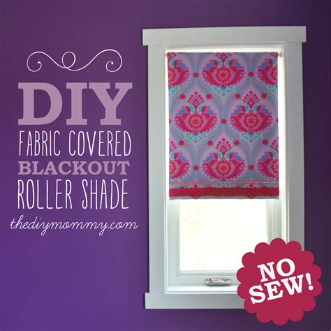 Make a No-Sew Fabric Covered Roller Shade