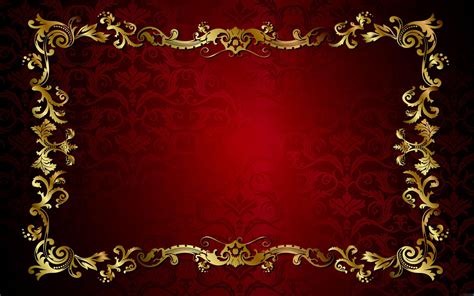 Red Black And Gold Background