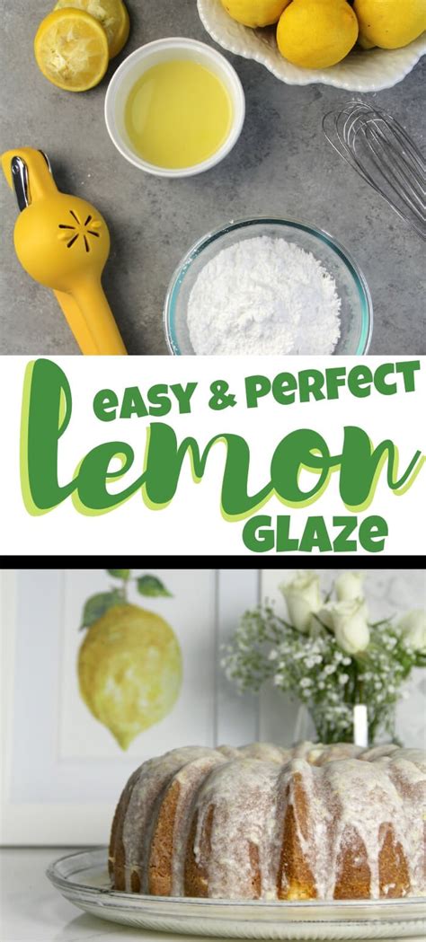 Lemon Glaze for Desserts - So Easy and Just 5 Ingredients