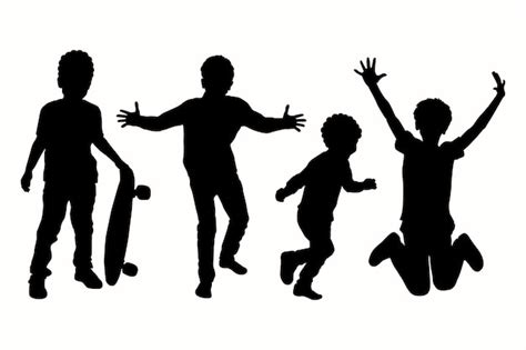 Children Silhouette Images - Free Download on Freepik