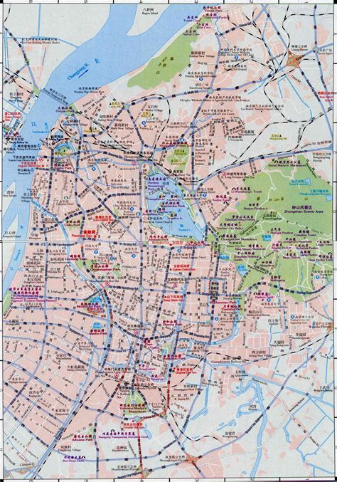 Nanjing Map Map Of Nanjing39s Tourist Attractions And Subway