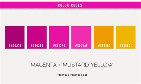 Magenta Color Scheme { Magenta and Mustard Yellow } I Take You | Wedding Readings | Wedding ...