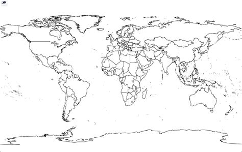 free sample blank map of the world with countries 2022 world map with countries - printable ...