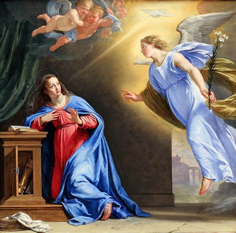 The Annunciation Painting | Philippe de Champaigne Oil Paintings