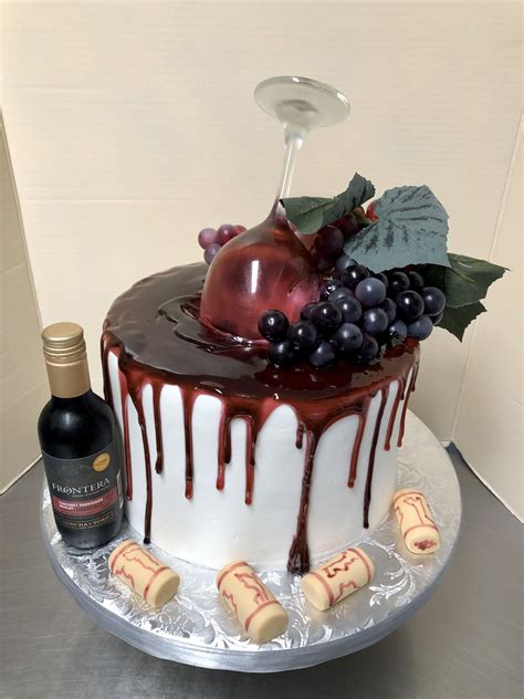 Wine Theme Cakes, Wine Party Theme, Wine Tasting Party, Themed Cakes, Birthday Cake Wine, 29th ...