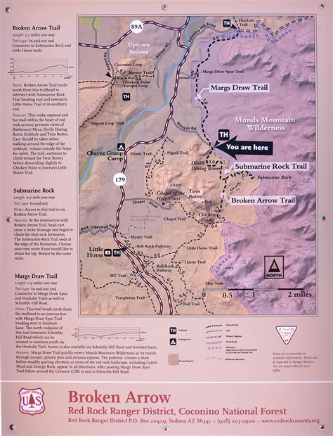 Broken Arrow Trail Map