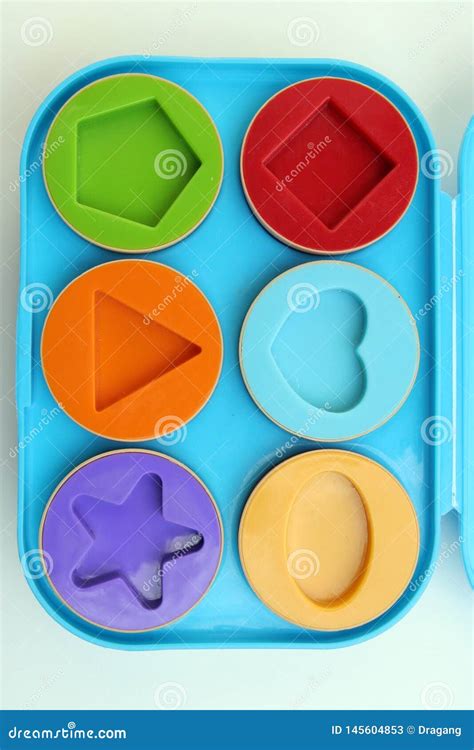 Kids Shape Learning Toy. Various Shapes. Stock Image - Image of ...