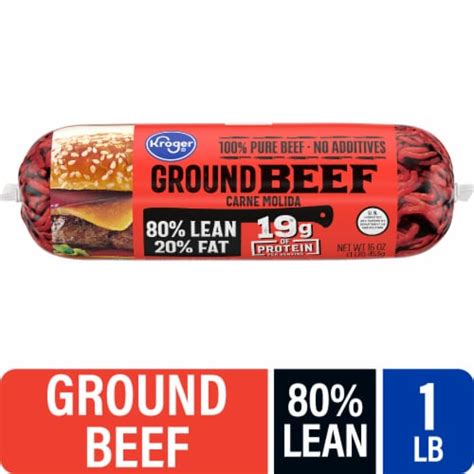 Kroger® Ground Beef 80/20, 1 lb - Kroger