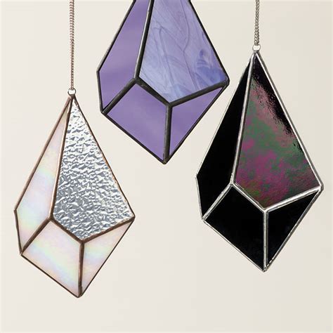 Uncommon Goods | Stained Glass Gemstone Suncatcher | Suncatcher