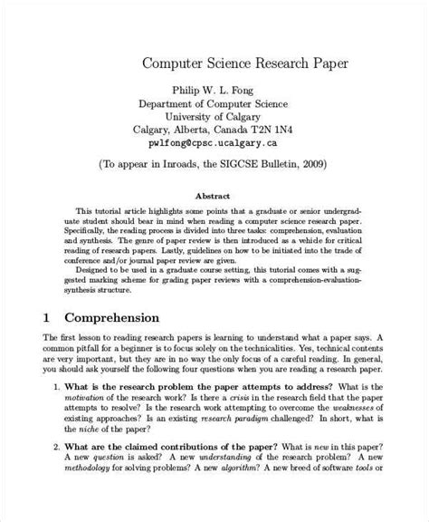 ️ Research papers in computer science. Research Papers On Computer ...