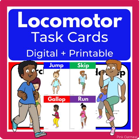 Locomotor Activities For Kids - Pink Oatmeal