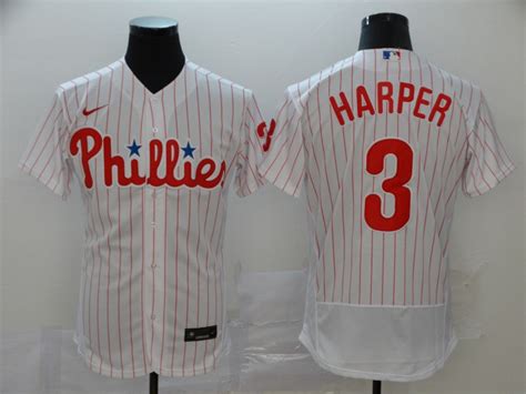 Phillies 3 Bryce Harper White Nike 2020 Flexbase Jersey