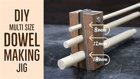 DIY Dowel Making Jig - Make Multi Size Wood Dowels Using Planer Blades ...