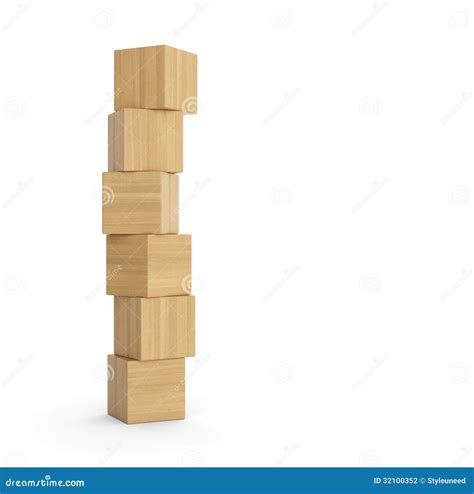 Stack of Balanced Wooden Blocks Stock Photo - Image of details, balanced: 32100352