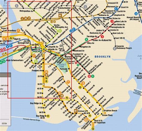 NYC Subway Map Brooklyn | Nyc subway map, Subway map, Nyc subway