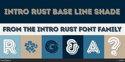 Intro Rust Font | Fontspring