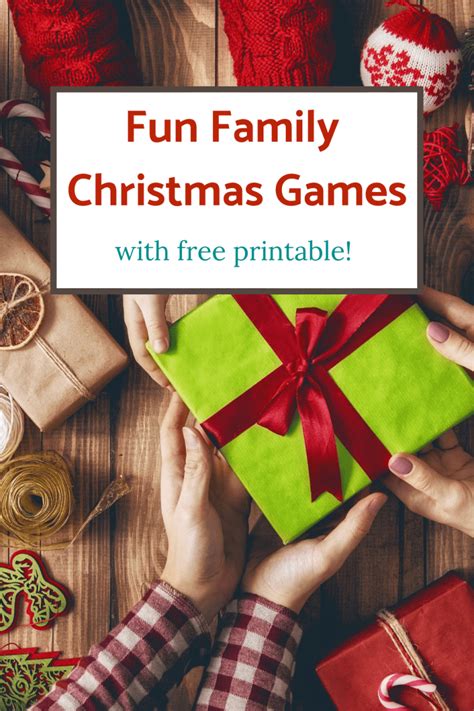 Fun Family Christmas Games (Free Printable) - An Alli Event