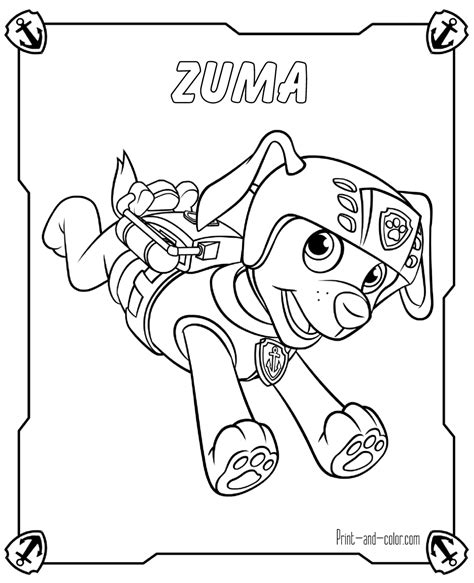 Rocky Paw Patrol Coloring Pages