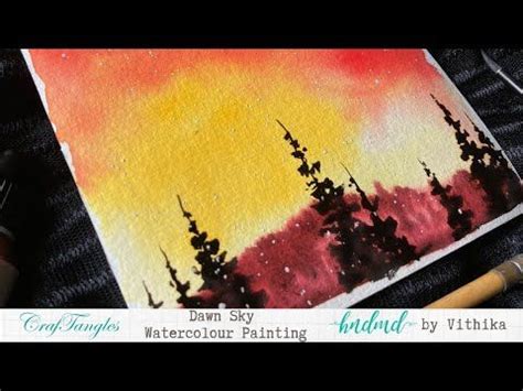 Dawn Sky Watercolour Painting | Watercolour painting, Watercolor, Painting