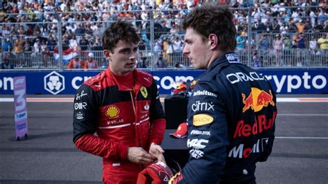 Red Bull driver Max Verstappen on rivalry with Ferrari's Charles ...