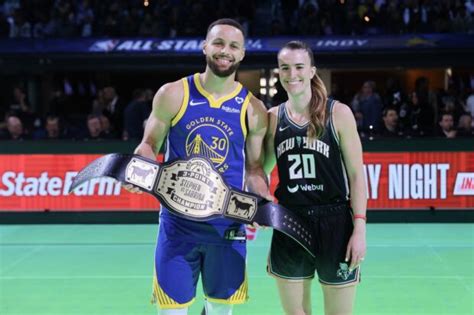 NBA: Steph Curry bests Sabrina Ionescu in 3-point Challenge