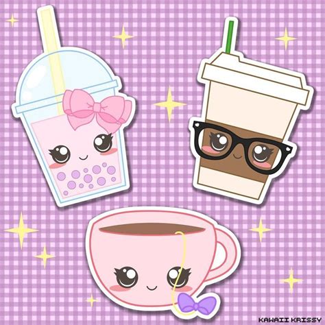 kawaii adorable | Милые рисунки, Каваи, Гриффонаж