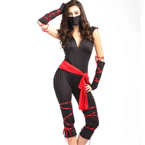 PSFERZ1689 Ninja masked warrior women sets black Costumes exotic ...