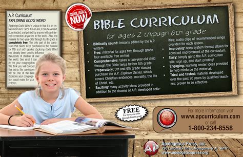 New Bible Class Curriculum from Apologetics Press | Bible curriculum ...