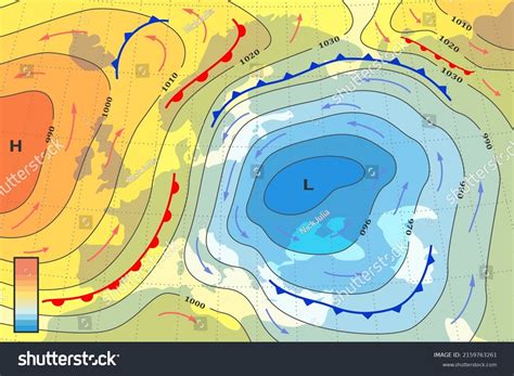 Weather Forecast Map Europe Template Climate Stock Vector (Royalty Free ...