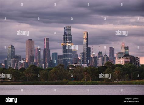 A Melbourne Skyline Stock Photo - Alamy