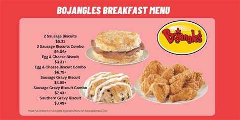 Bojangles Breakfast Menu With Prices 2024 - Bojangles Menu Prices 2024