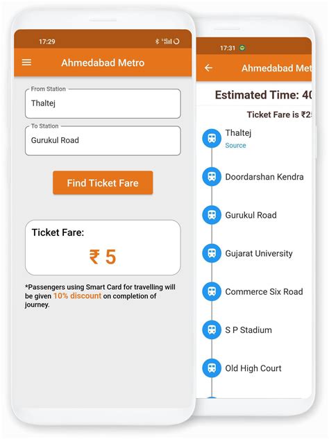 Ahmedabad Metro Ticket Prices and Online Fare Information