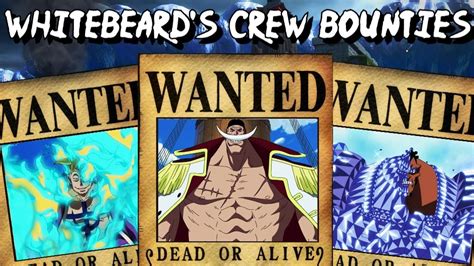 One Piece - Whitebeard's Crew Bounties - Predictions - YouTube