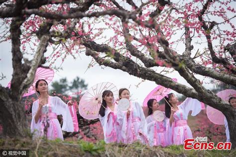 Peach Blossom Festival held in southern China(3/4)