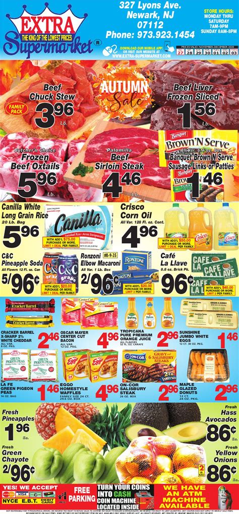 Extra Supermarket Weekly Ad Flyer November 27 to December 3, 2020