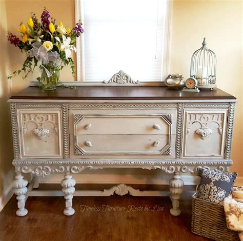 Beautiful Jacobean Buffet - DIY Furniture Makeovers